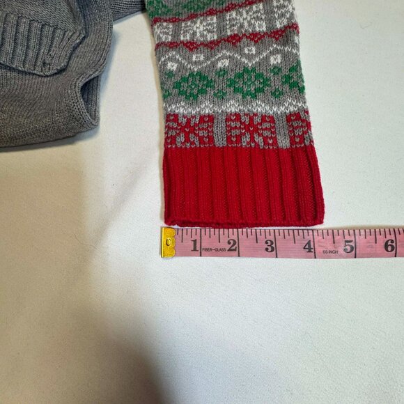 Ugly Christmas Sweater Cat w/ Glasses Scarf Women's 3X 22W/24W holiday xmas - Picture 11 of 13